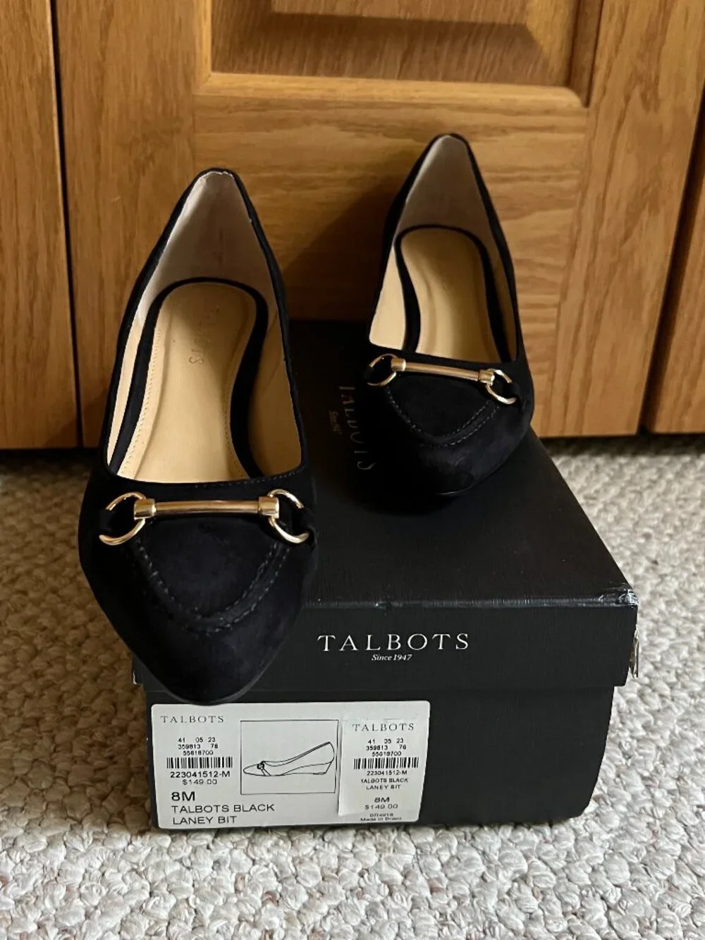 TALBOTS - Laney Bit Suede Wedge -- NEW with Box